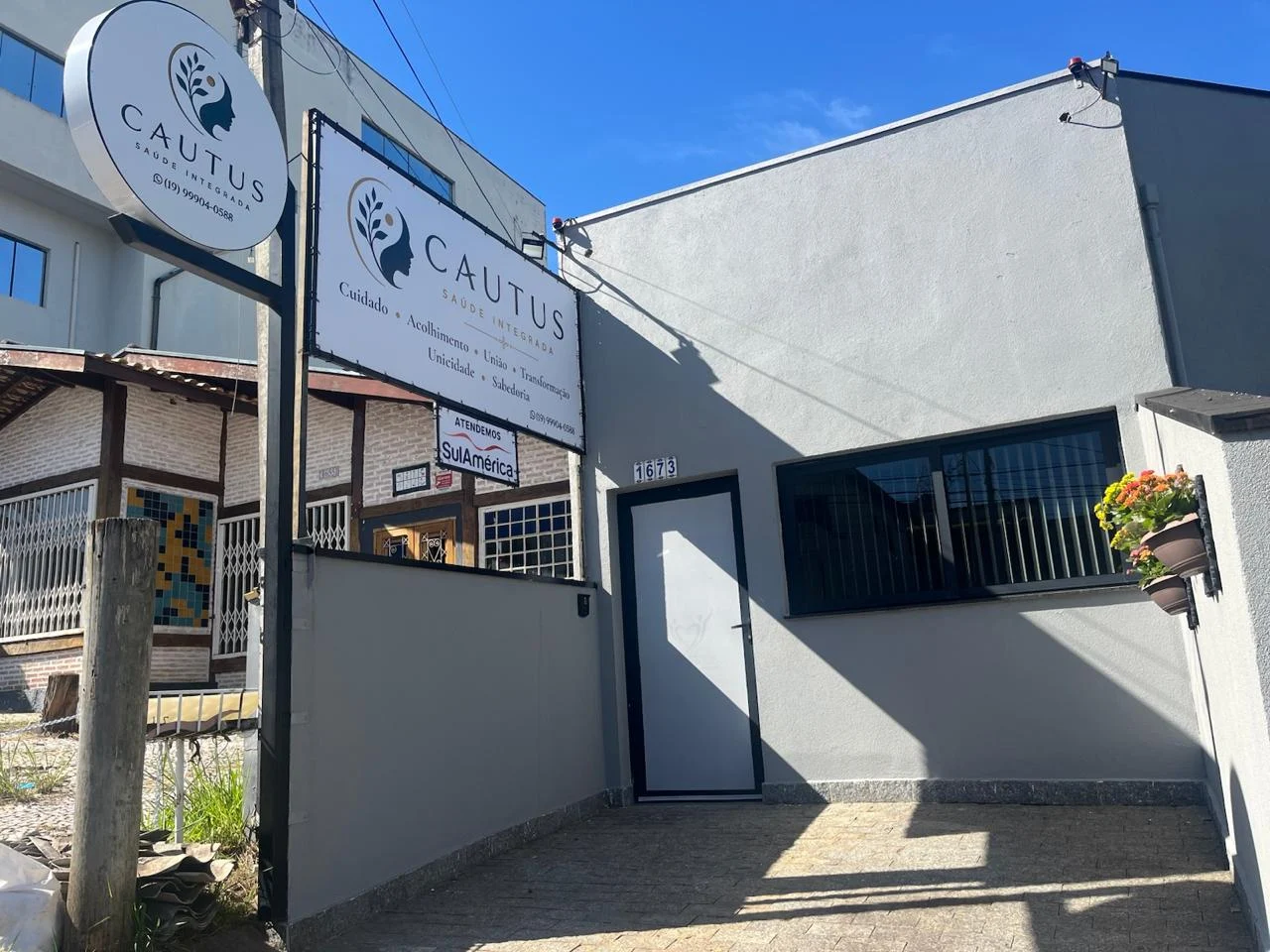 Fachada da Cautus Saúde Integrada em Vinhedo